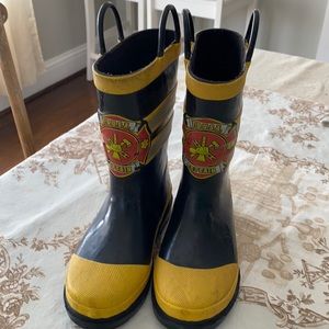 Fireman rain boots
